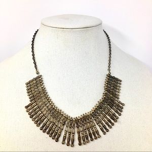 Gold tone Necklace Dressy Boho